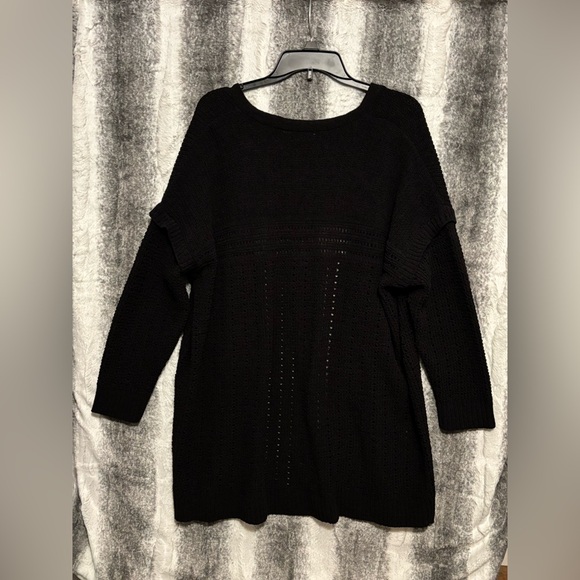 Terra & Sky Black Open-Knit Cardigan - Picture 3 of 10